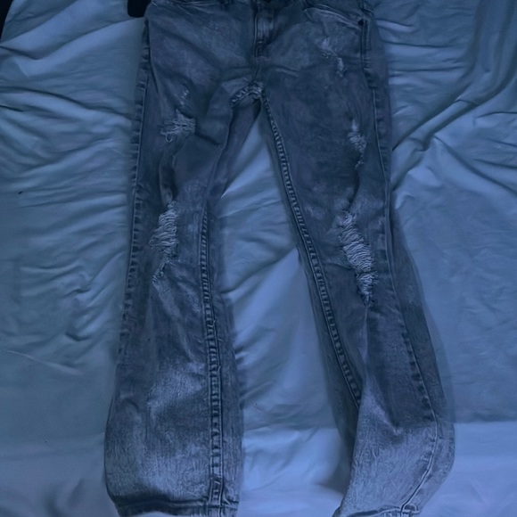 Empyre Jeans Gray Never Worn Ripped Jeans Mens 3436 Poshmark